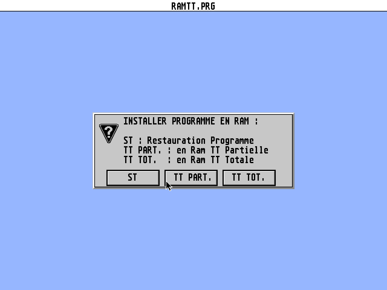 RAM-TT atari screenshot